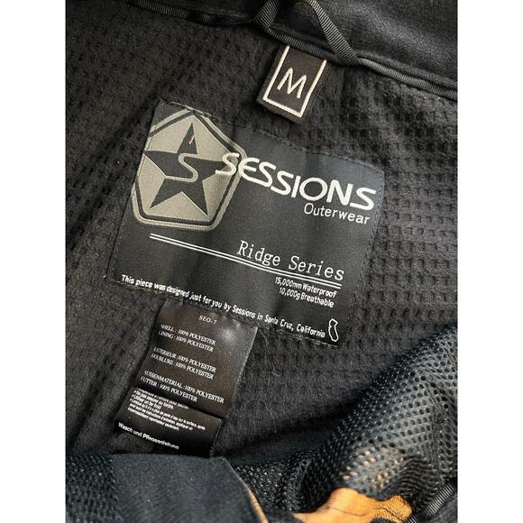 Sessions Ridge Series Snowboard Pants Waterproof Breathable Recco Sz M Worn Once - Picture 4 of 4